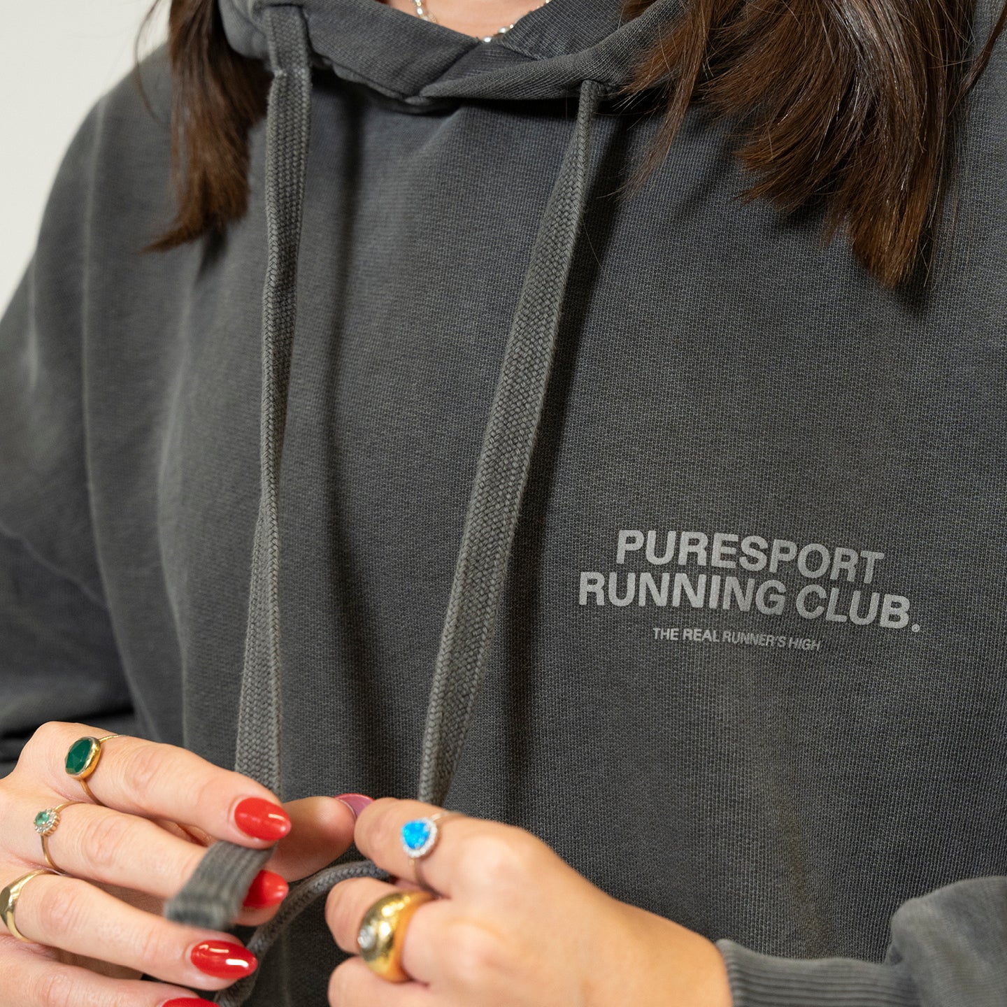 Running Club Hoodie - Charcoal