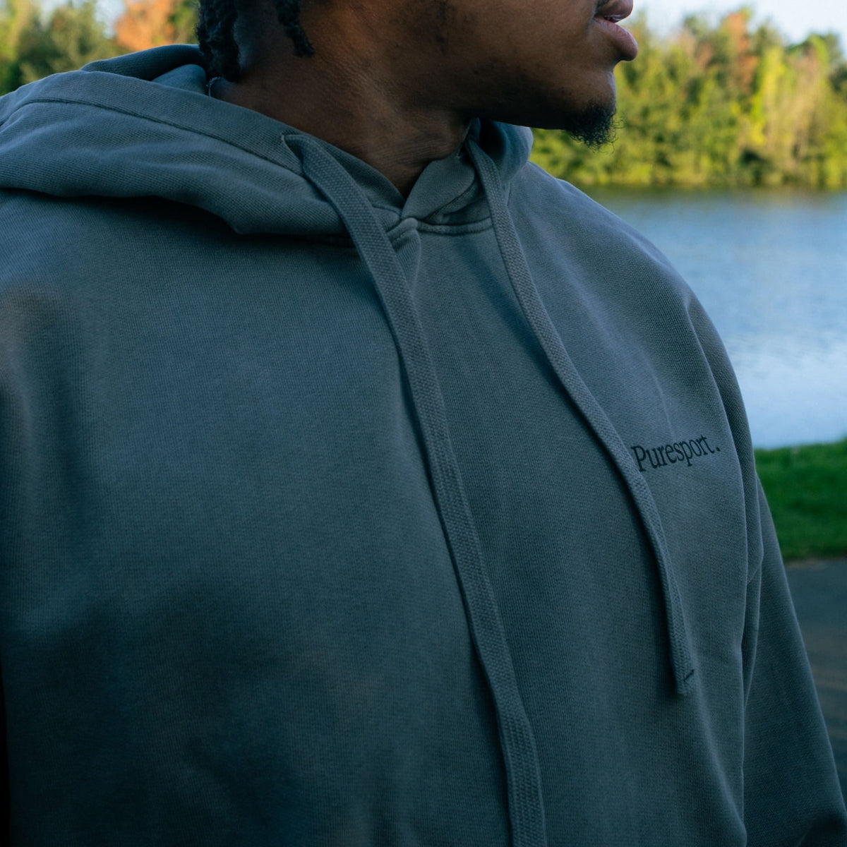 For the Long Run Hoodie - Washed Grey