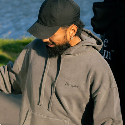 For the Long Run Hoodie - Washed Grey