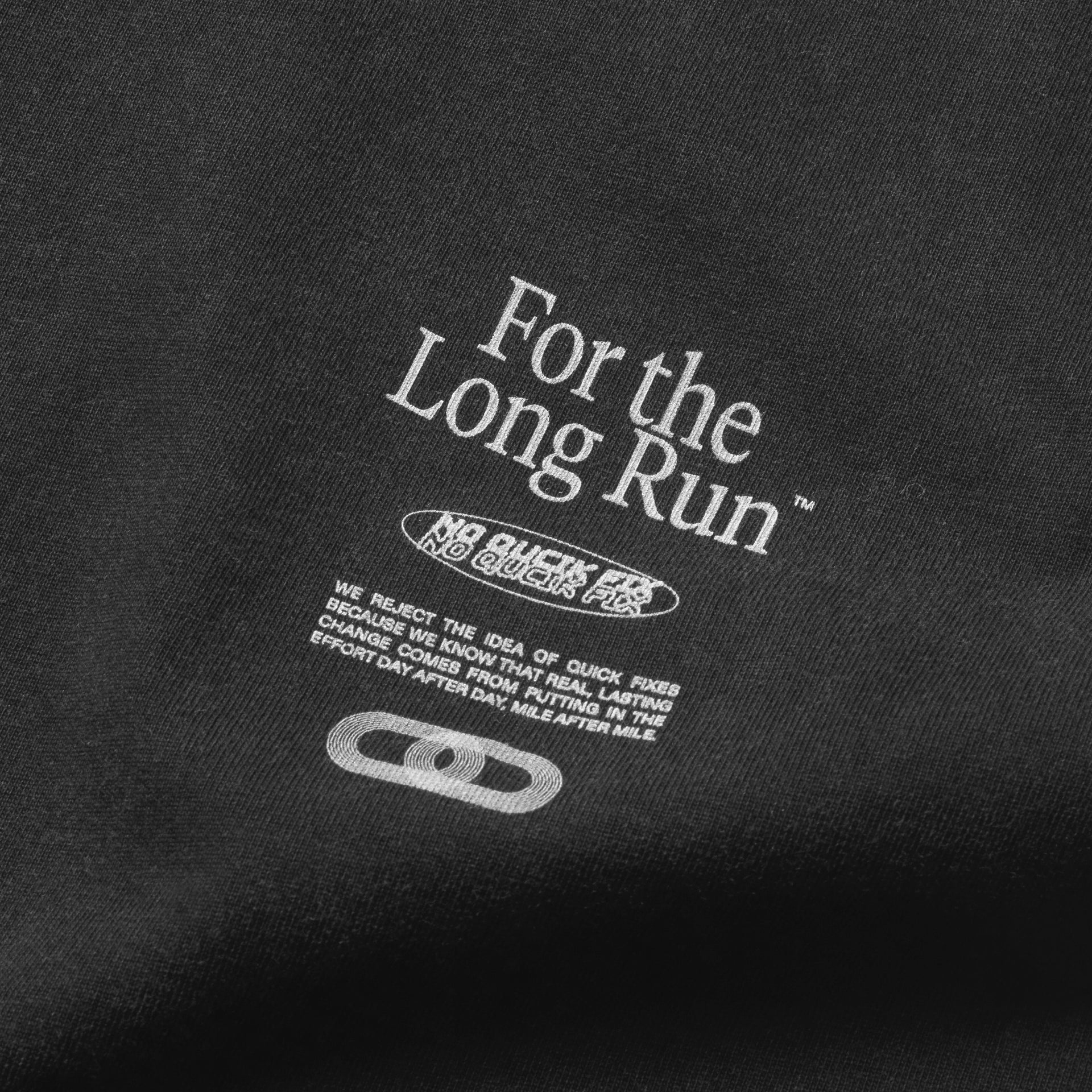 For the Long Run T-Shirt - Washed Black