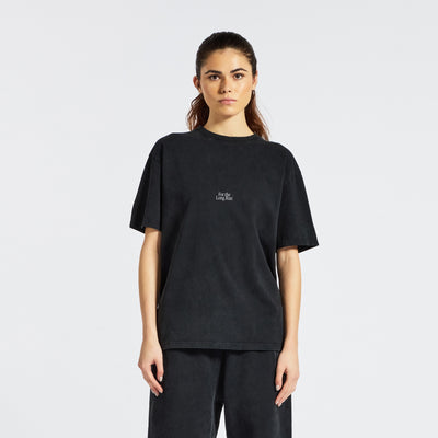 For the Long Run Lightweight T-Shirt - Washed Black