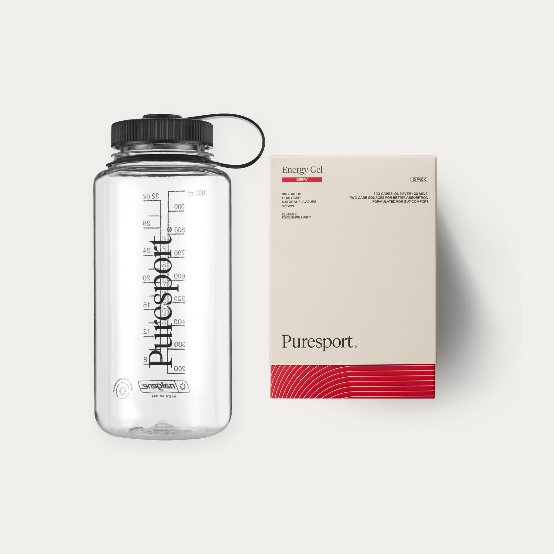 Energy Gels & Nalgene Bottle - Berry