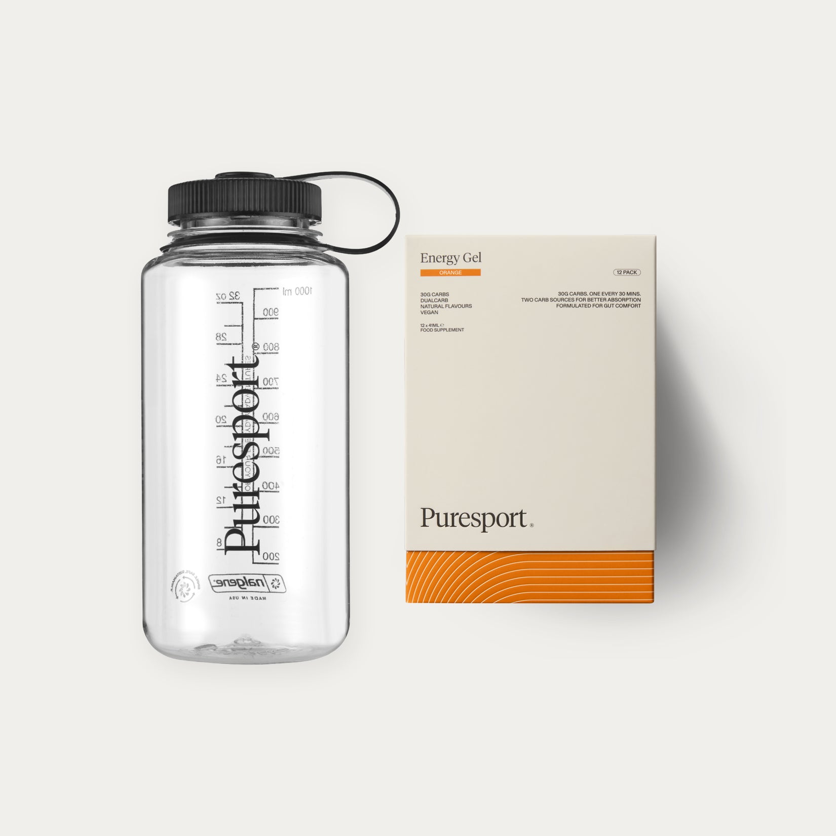 Energy Gels & Nalgene Bottle - Orange