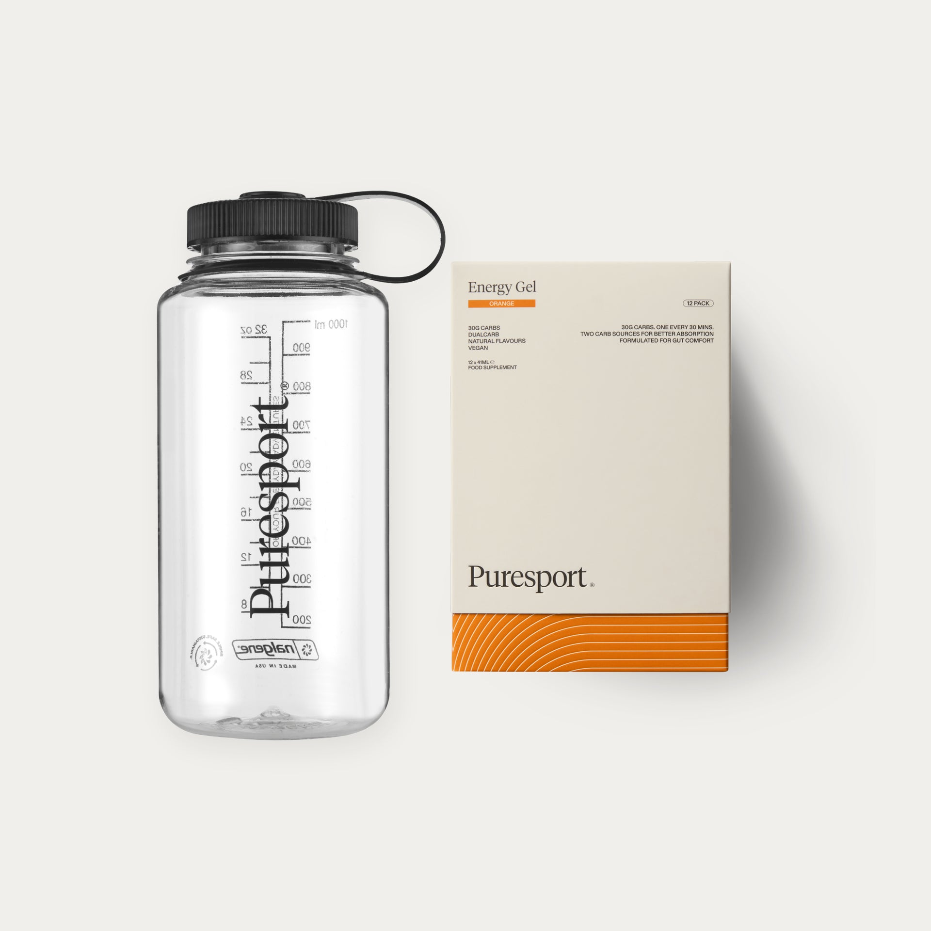 Energy Gels & Nalgene Bottle - Orange