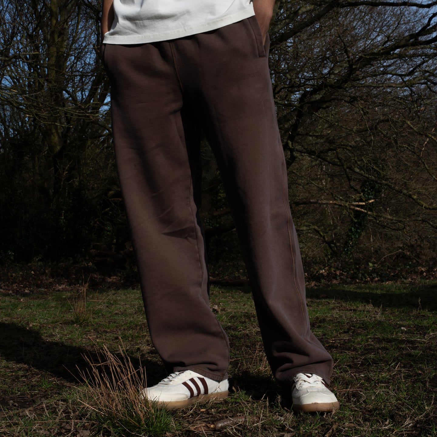 Tonal Sweatpants - Washed Brown