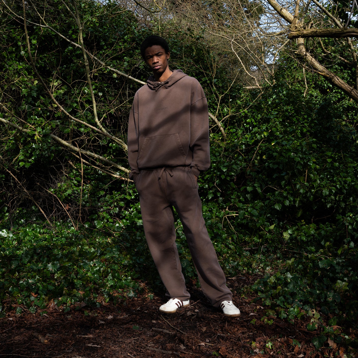 Tonal Sweatpants - Washed Brown