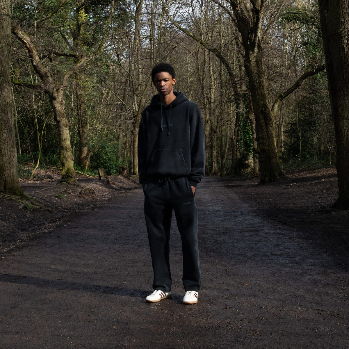 Tonal Hoodie - Washed Black