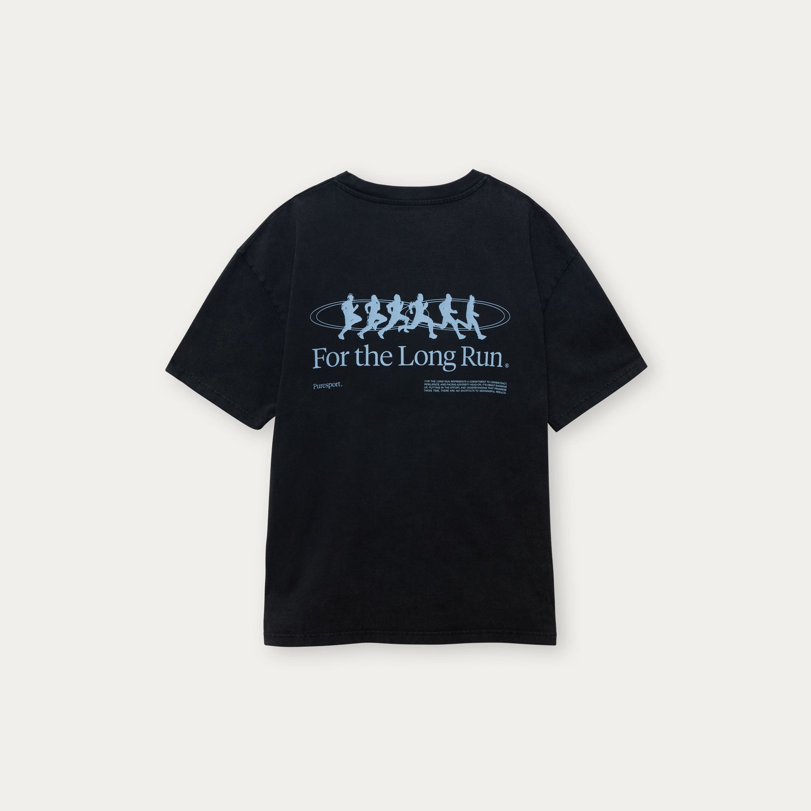 For the Long Run® Motion T-Shirt – Washed Black