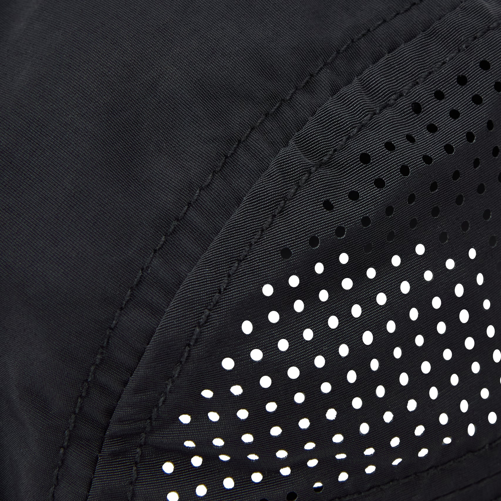 Perforated Running Cap - Black