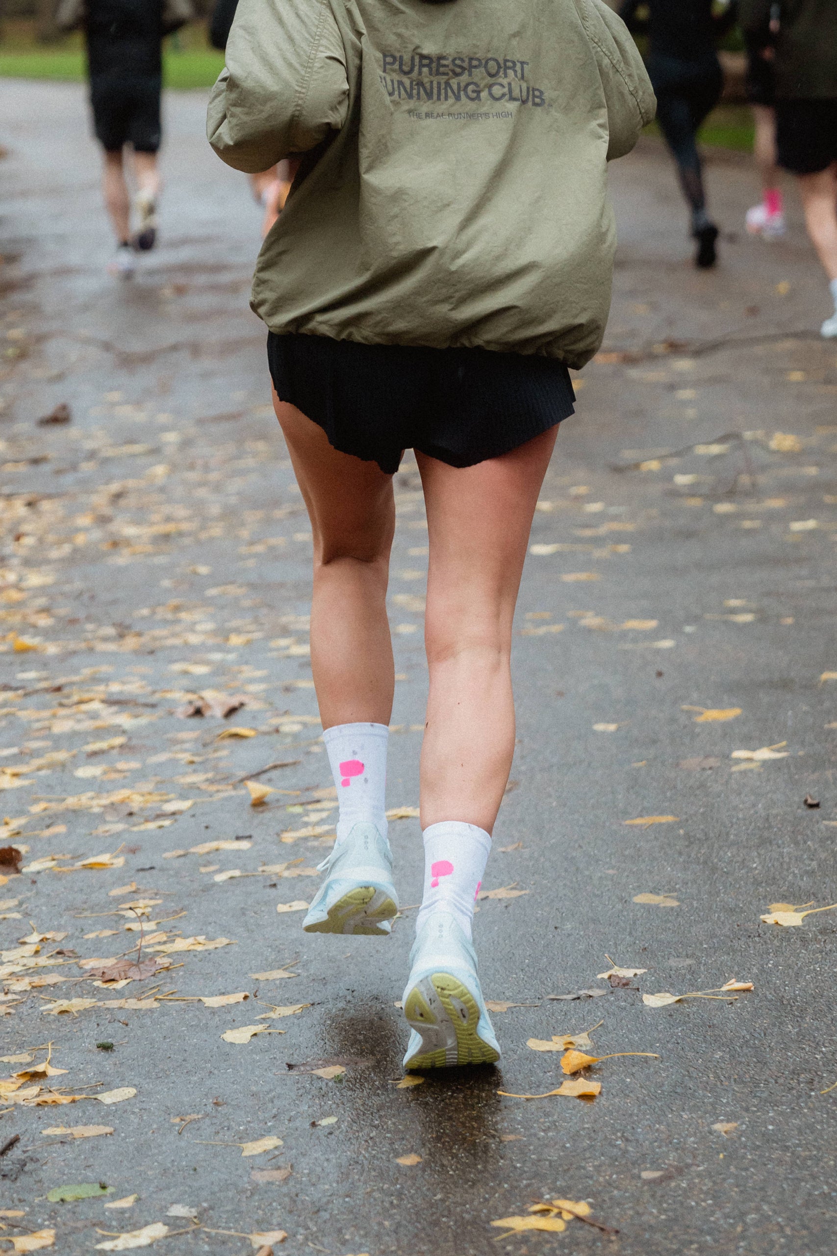 Performance Running Socks - White/Pink