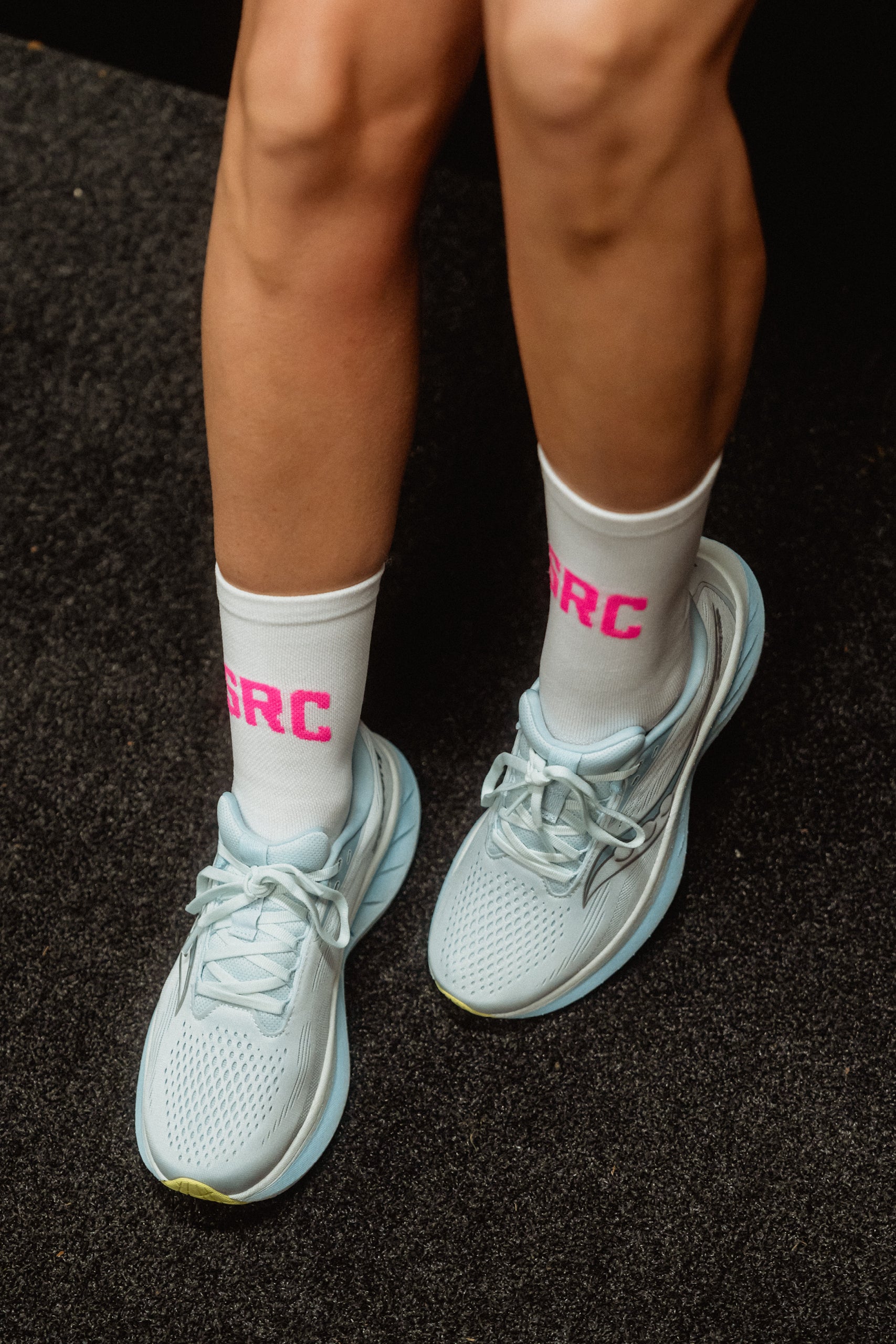 Performance Running Socks - White/Pink