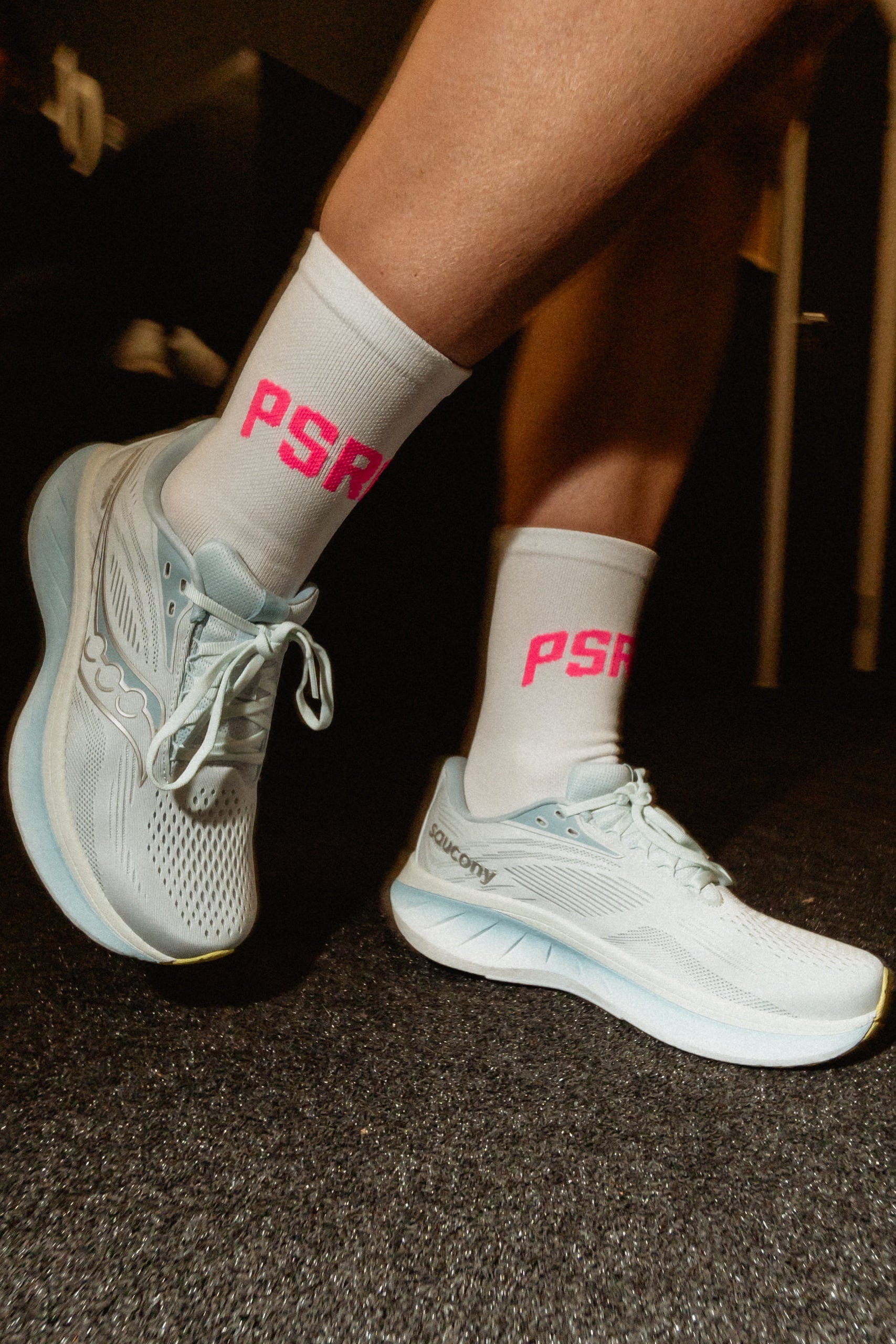 Performance Running Socks - White/Pink