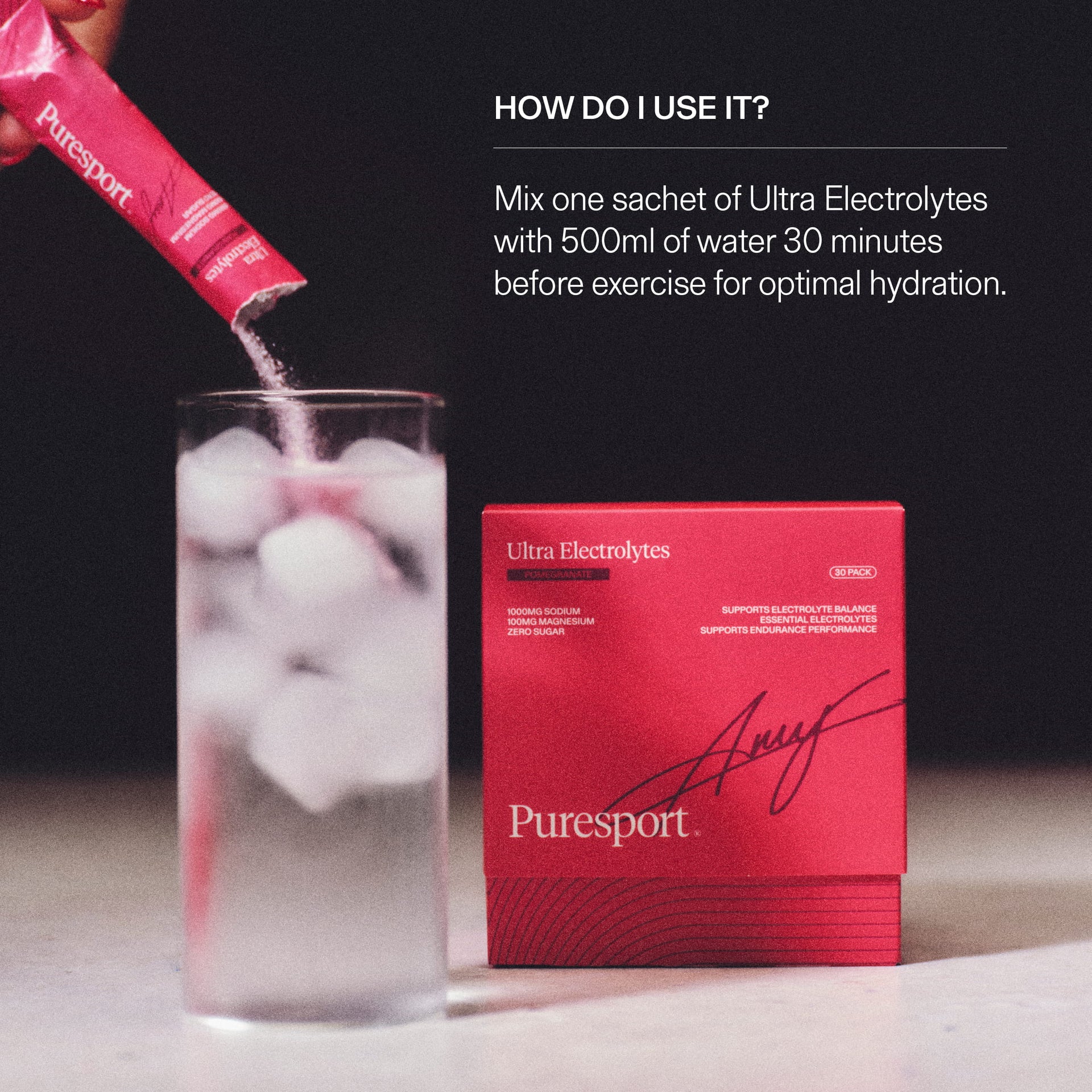 Ultra Electrolytes (30 Pack) - Pomegranate x Amy Hunt