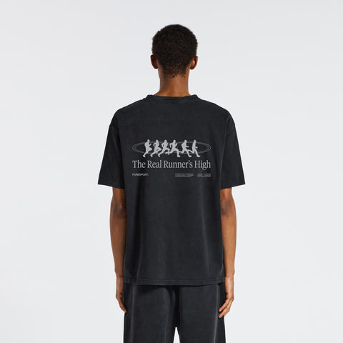 The Real Runner’s High T-Shirt - Washed Black