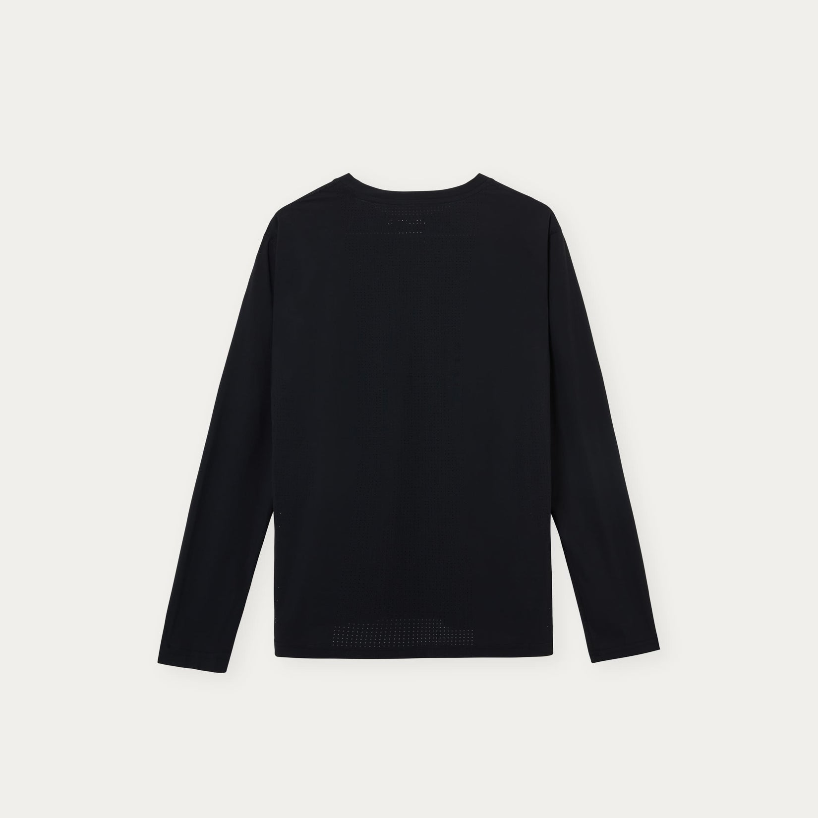 Running performance long-sleeve top black with a Puresport logo on a white background