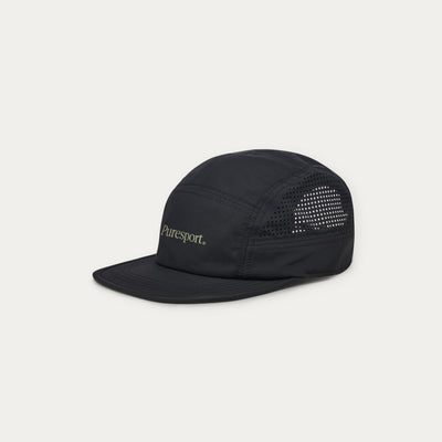 Perforated Running Cap - Black