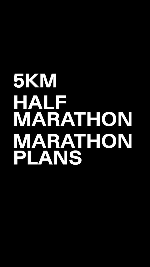 Training Plans (5K, Half Marathon, Marathon)