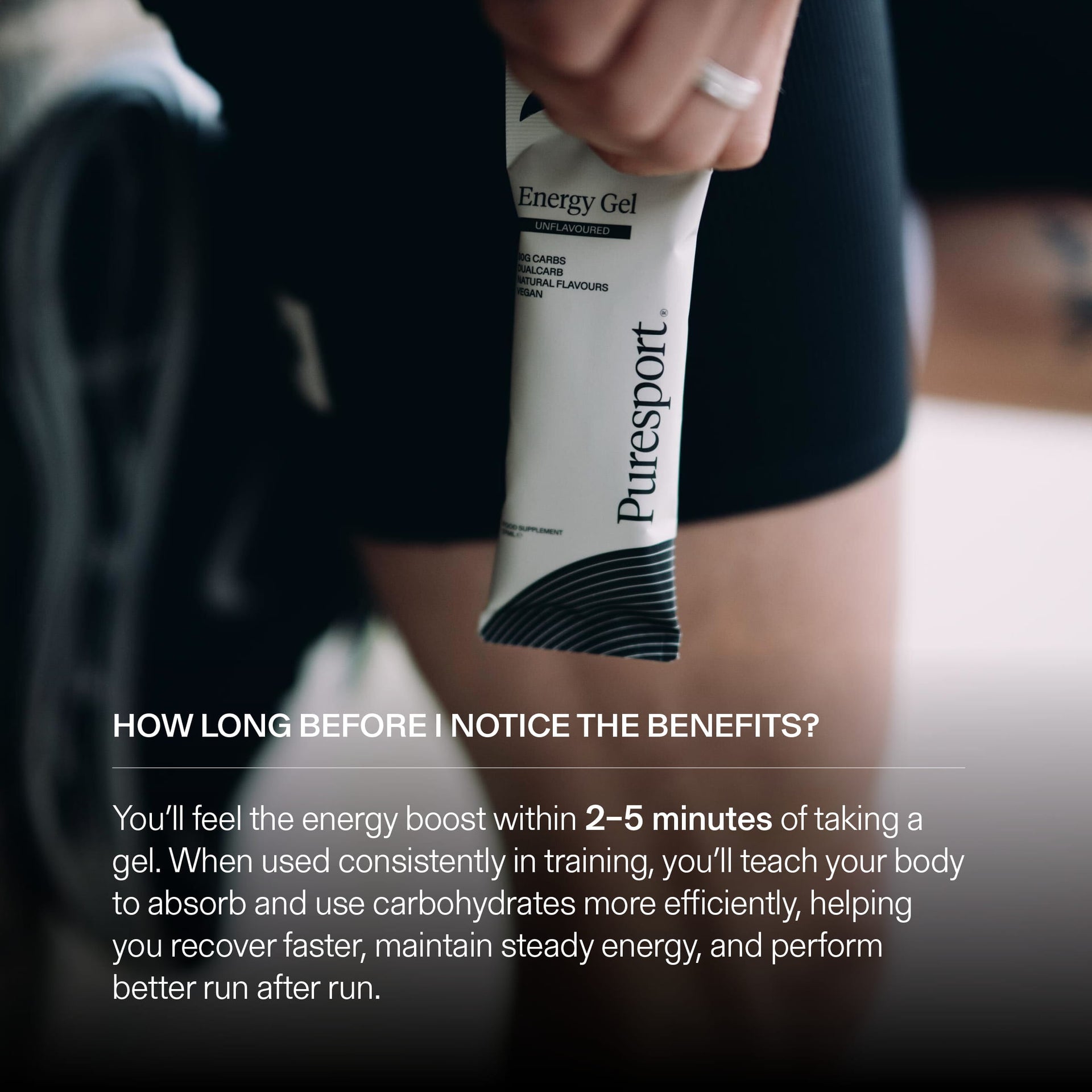 Puresport energy gel and the running benefits to help improve your training. 