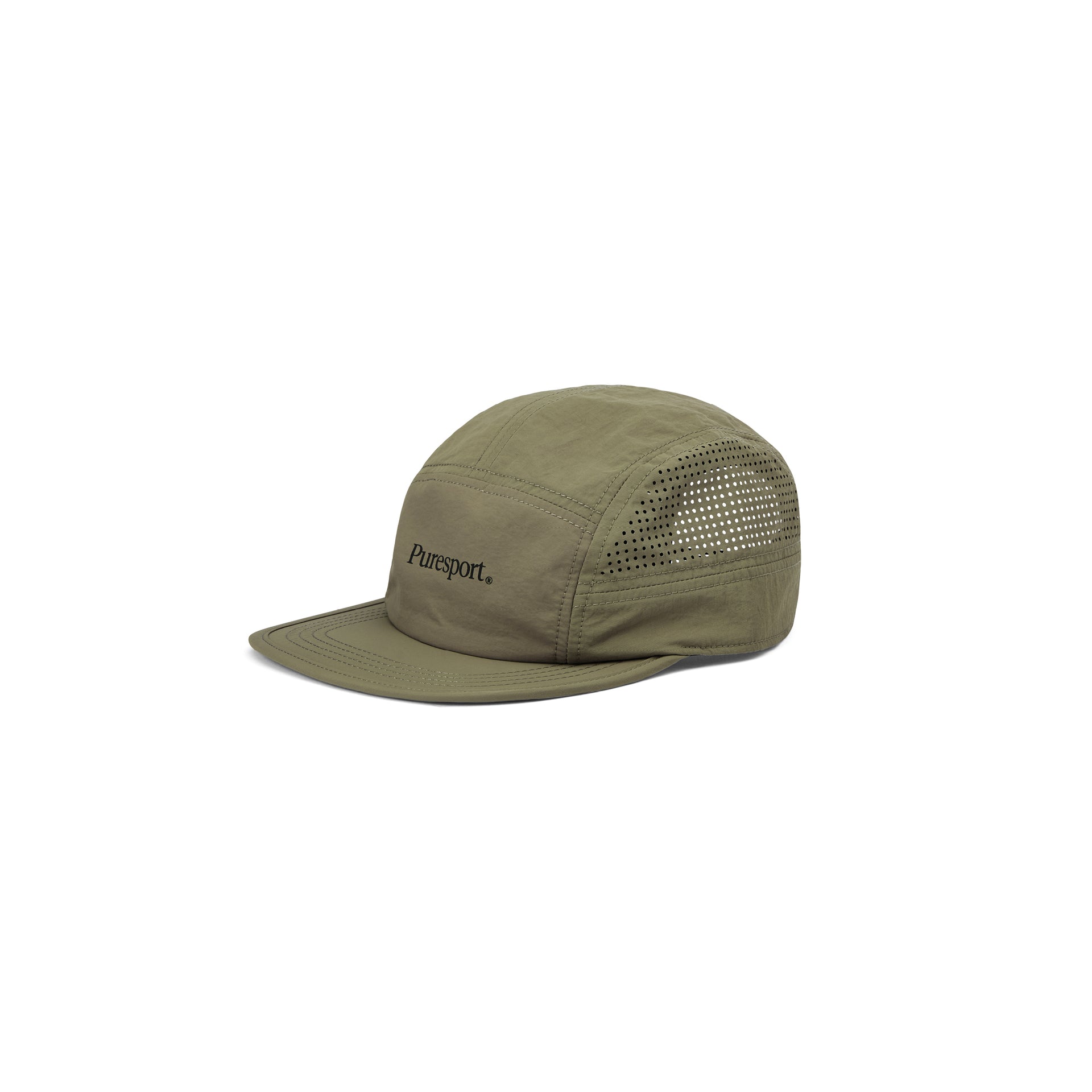 Perforated Running Cap - Olive