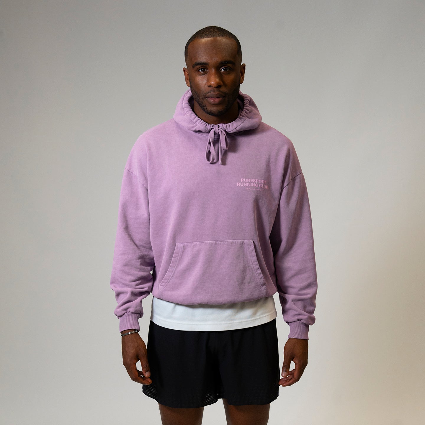 Overdyed Running Club Hoodie - Orchid