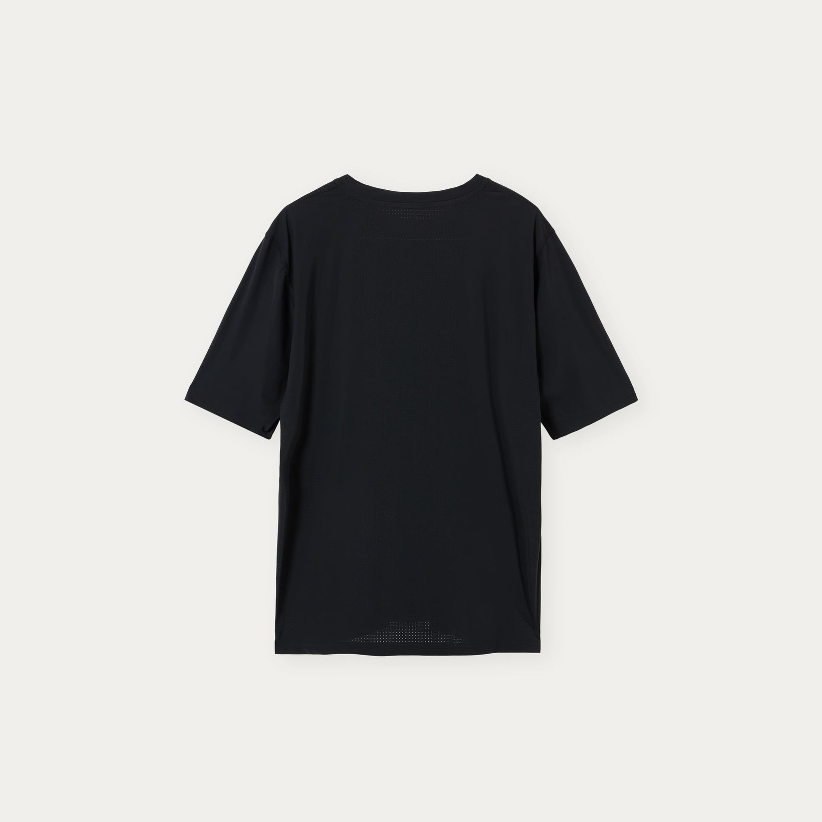Black running top on a white background