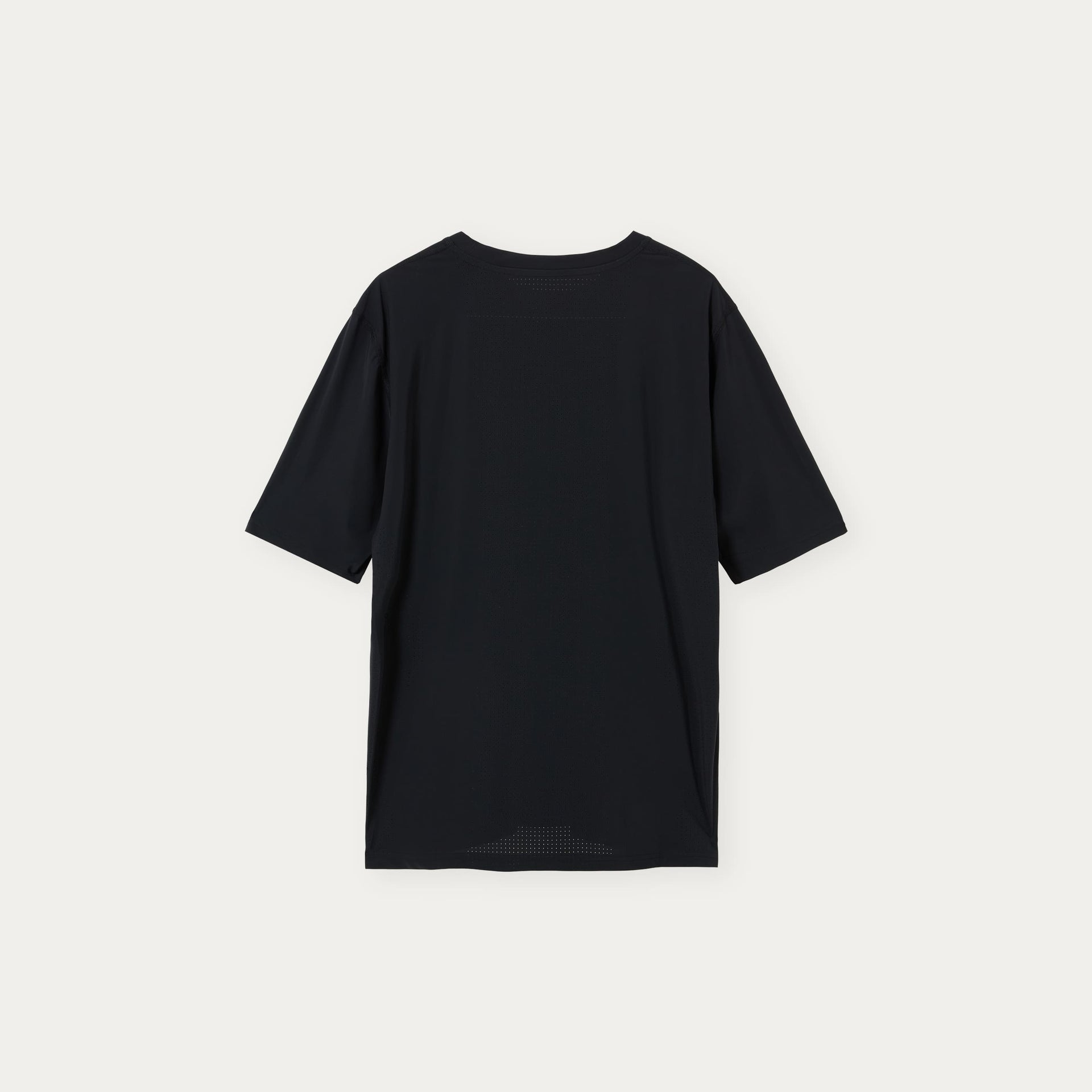 Black running top on a white background