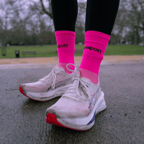 Performance Running Socks - Neon Pink