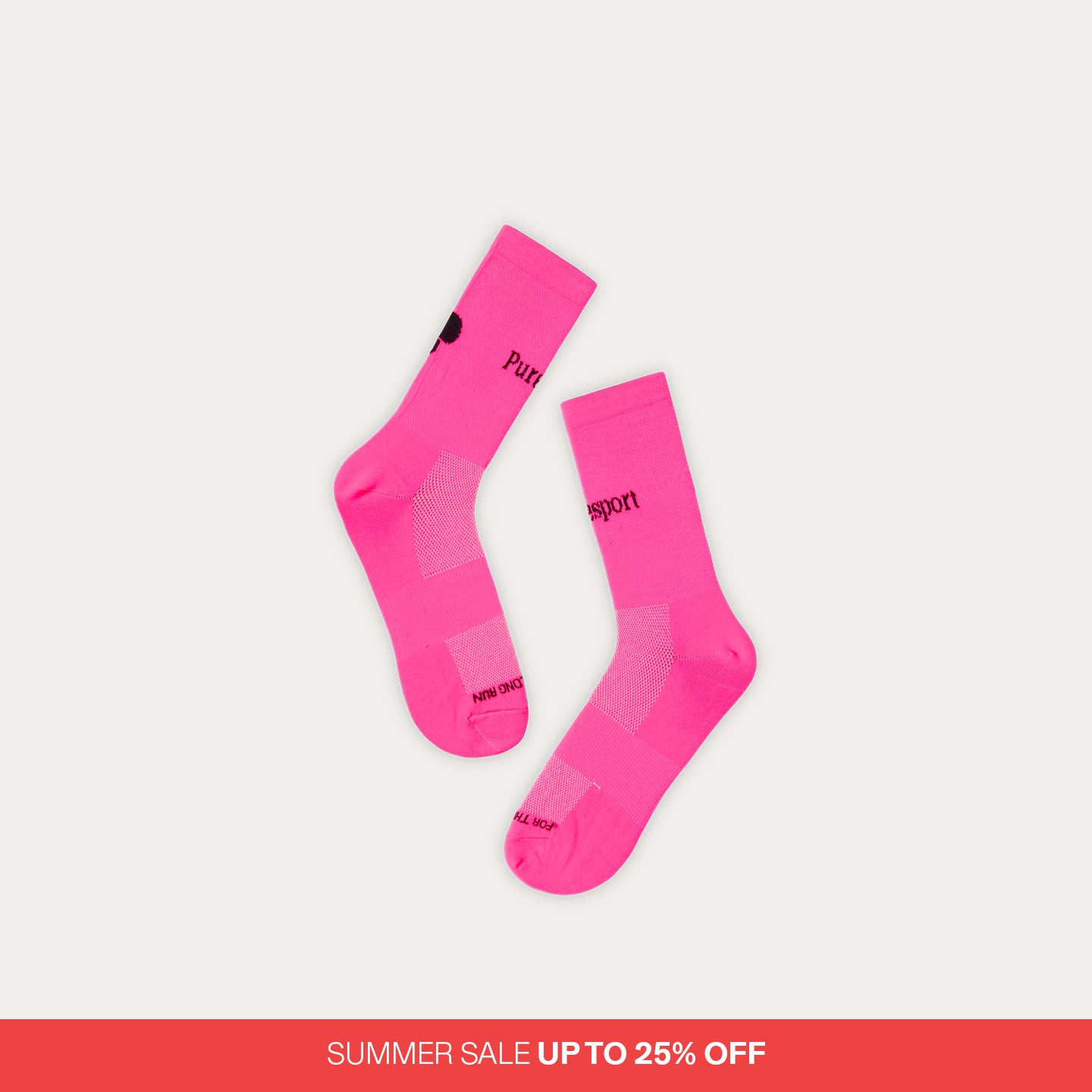 Performance Running Socks - Neon Pink