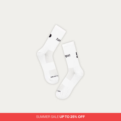 Performance Running Socks - White
