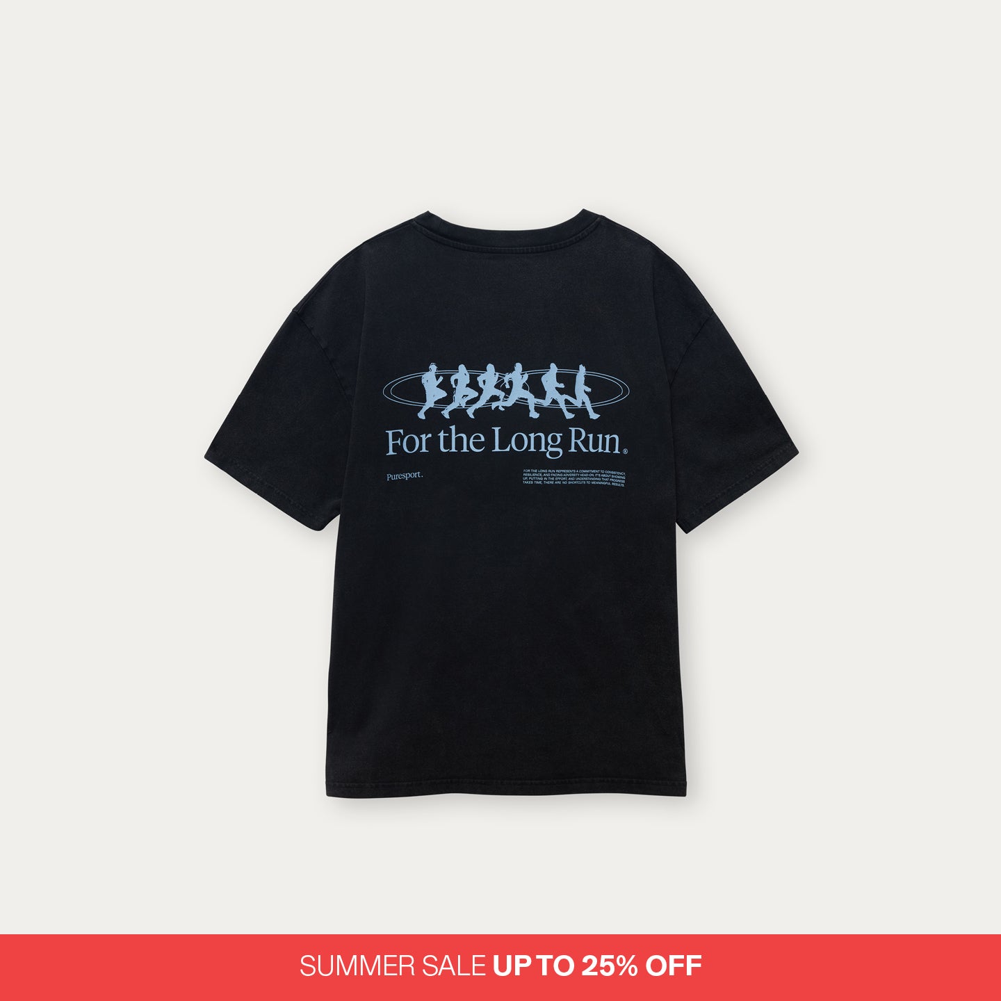 For the Long Run® Motion T-Shirt – Washed Black