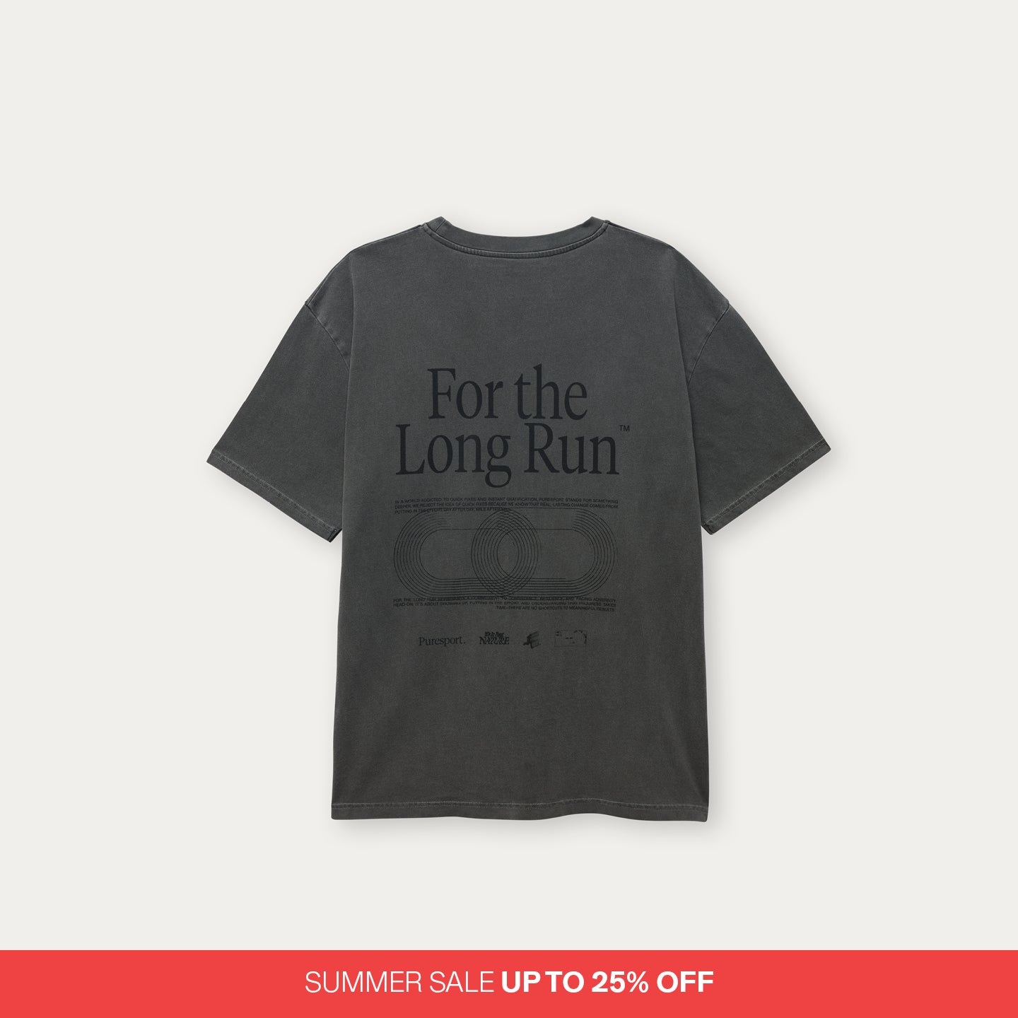 For the Long Run® T-Shirt - Washed Grey