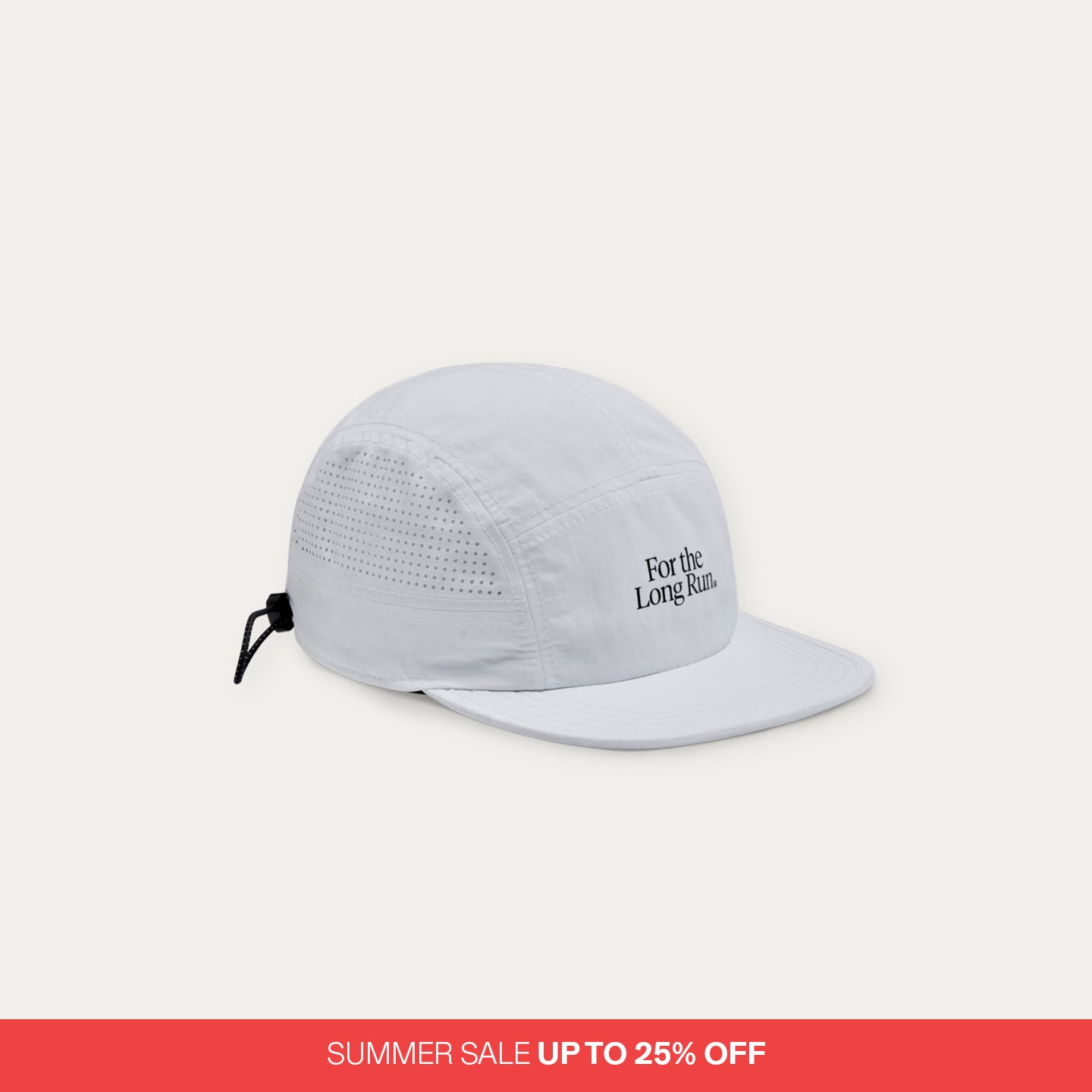 Perforated Running Cap - For the Long Run® - White