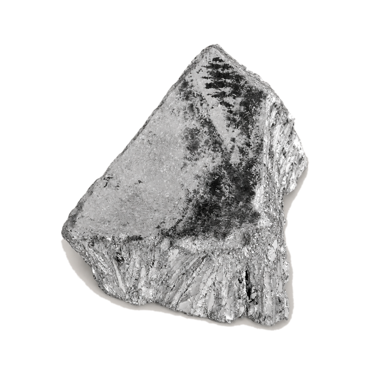 Clear mineral crystal representing calcium
